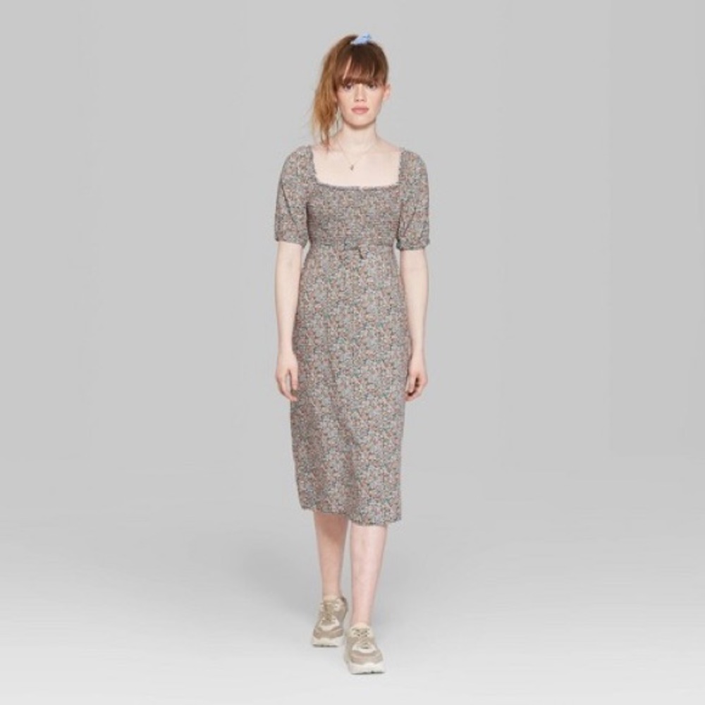 Floral midi dress